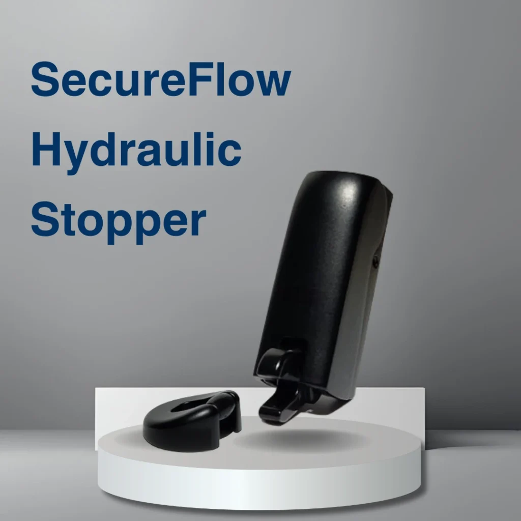 SecureFlow Hydraulic Door Stopper – Strong Hold, Impact Absorption & Quiet Close